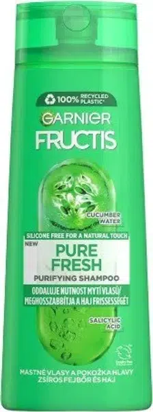 Garnier Posilující šampon na rychle se mastící vlasy Fructis (Pure Fresh Purifying Shampoo) 400 ml