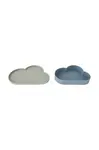 OYOY Sada talířů a mís OYOY Chloe Cloud 23,5 / 19,5 cm