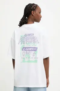 HUGO Blue tričko dámské bavlněné Oversized_Tee_B