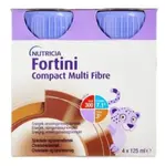 FORTINI Compact multi fibre s príchuťou čokoláda-karamel 4 x 125 ml