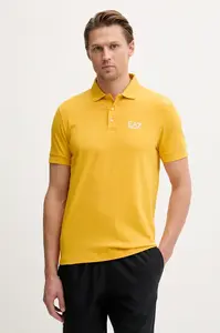 EA7 Emporio Armani polo pánské bavlněné s elastanem