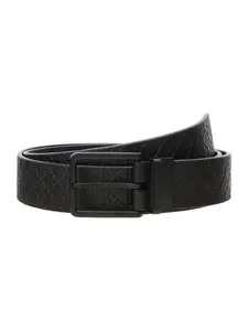 Calvin Klein Opasky 'Emblem Print Adjustable Reversible'  čierna