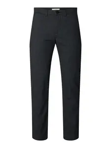 SELECTED Chino nohavice 'Miles'  čierny denim