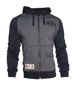 Lonsdale Pánska bunda na zips s kapucňou slim fit