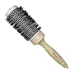 Kulatý kartáč z organického materiálu s nylonovými štětinami Hairway Organica - krémový, 44 mm (07163) + dárek zdarma