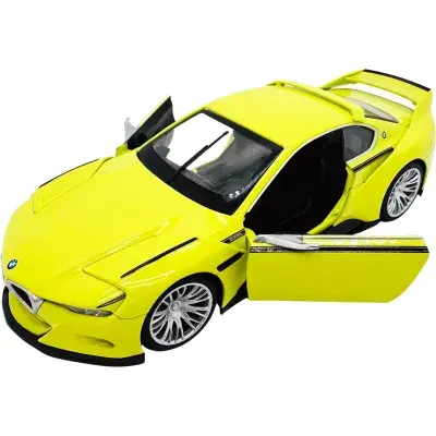 Kovový model - 1:24 BMW 3.0 CSL Hommage žluté