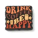 Coffee Theme Silicone Beads