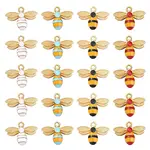 20Pcs 4 Colors Alloy Enamel Pendants