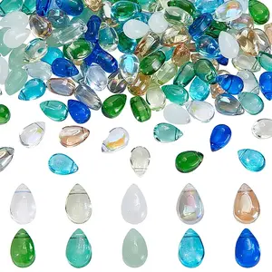 150Pcs 10 Colors Transparent Glass & Lampwork Beads Sets