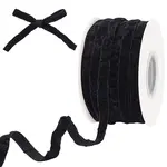 25 Yards Single Face Crushed Velvet Ribbon