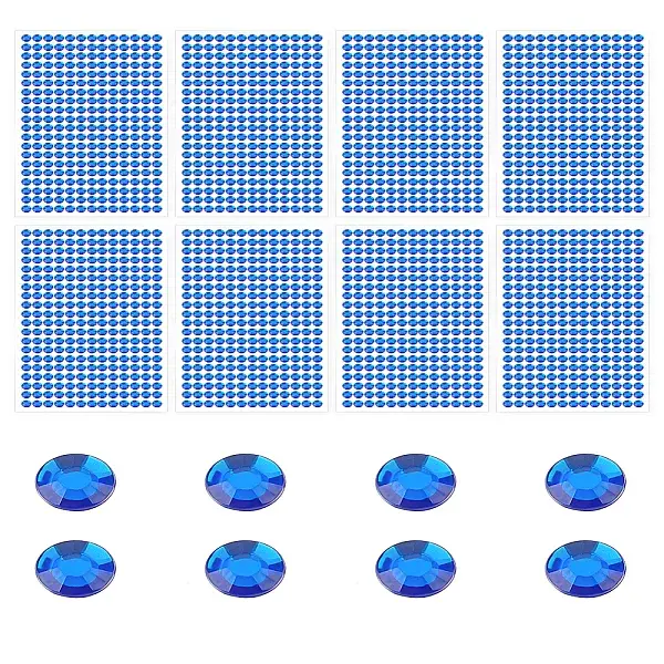 8 Sheets Acrylic Rhinestone Sticker