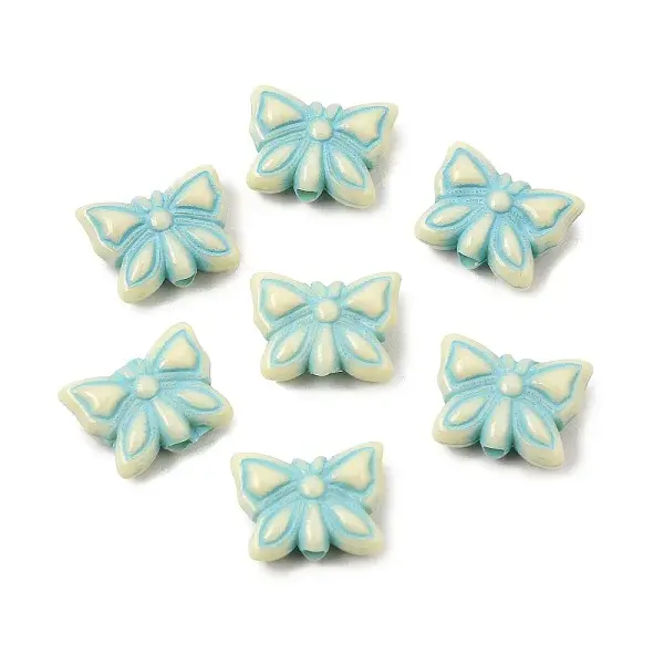 Painted Opaque Acrylic Beads