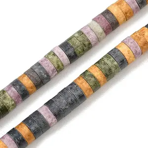 Matte Porcelain Heishi Wheel Beads Strands