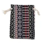Ethnic Printed Polycotton Drawstring Storage Bags