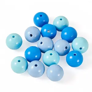 15Pcs 3 Colors Opaque Acrylic Beads