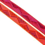 Ethnic Style Embroidery  Flat Polyester Elastic Cord/Band