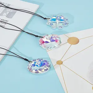 3Pcs 3 Styles Glass Hanging Suncatchers