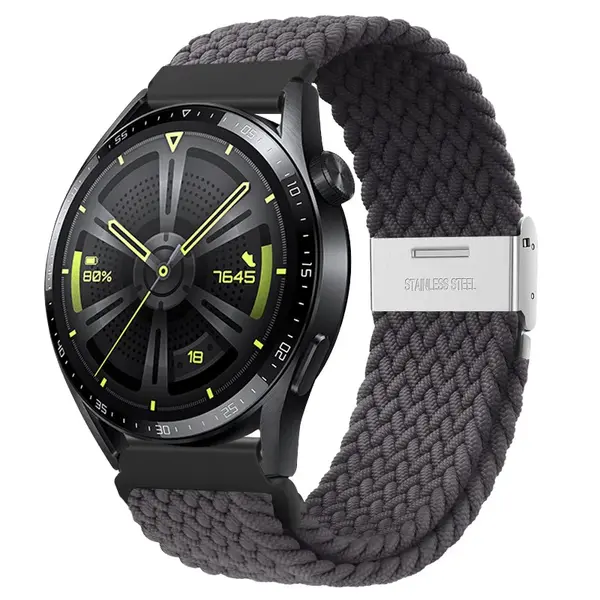 BStrap Elastic Nylon 2 remienok na Garmin Venu 2, space ash