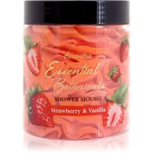 Accentra Essential Botanicals Shower Mousse sprchová pěna s vůní Strawberry & Vanilla 160 g