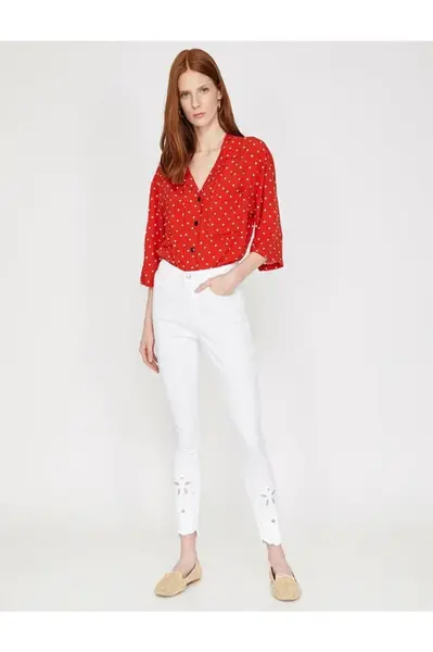 Dámské kalhoty Koton s kapsami