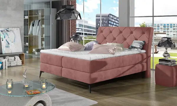 Boxspring Laos Rozměr: 140 x 200 cm, látka: Kronos 29