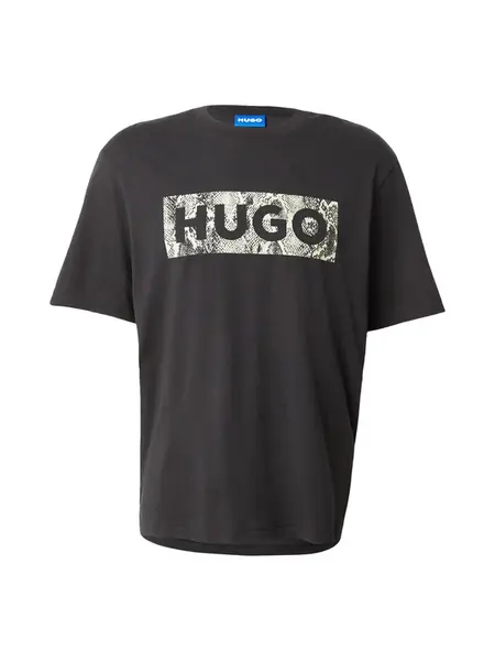 HUGO Tričko 'Nerpient'  olivová / čierna