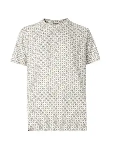 ARMANI EXCHANGE Tričko  krémová / nebielená / sivá