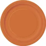Talířky papírové oranžové 17cm 8ks