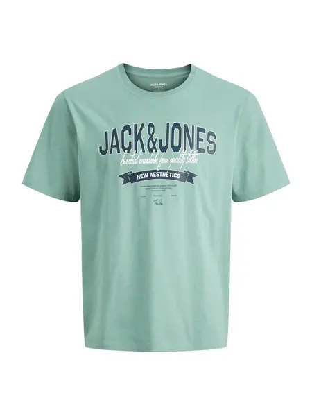 JACK & JONES Tričko  námornícka modrá / tyrkysová / biela