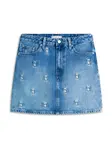 TOMMY HILFIGER Sukňa  modrá denim / šedobiela
