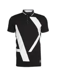 ARMANI EXCHANGE Tričko  čierna / biela