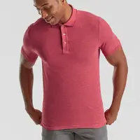 Iconic Polo Friut of the Loom Men's Red T-shirt