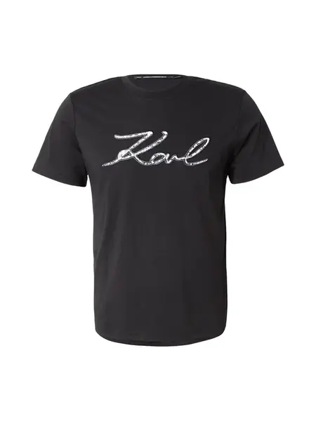 Karl Lagerfeld Tričko  čierna / biela