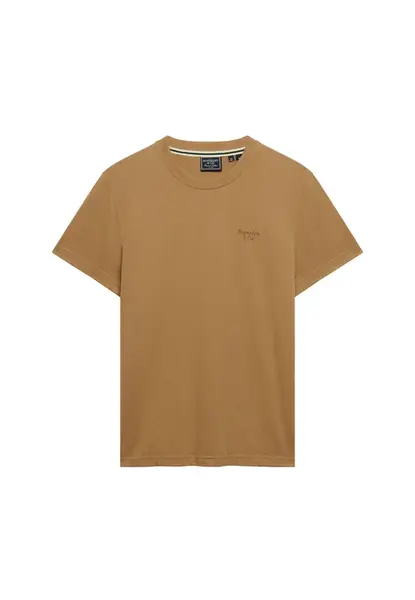 Superdry & Co Tričko 'Essential Serif'  svetlohnedá