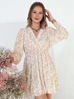 Mini šaty SPINESA Barva béžová DSTREET