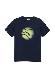 s.Oliver Tričko  námornícka modrá / neónovo žltá