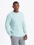 Ombre Men's mélange structured knit sweater - mint