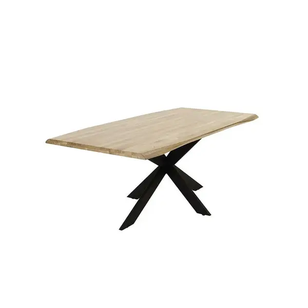 P & B JÍDELNÍ STŮL, dub, černá, barvy dubu, 180/100/76 cm