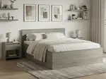 Posteľ SOFIA 180 x 200 cm, dub hľuzovka Rošt: Bez roštu, Matrac: Matrac COCO MAXI 20 cm