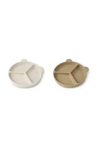 Liewood Sada tanierov Liewood Stacy Divider Suction Plate 2-Pack 2-pak