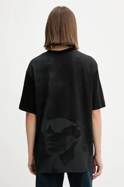 Bavlněné tričko Karl Lagerfeld Jeans dámské, černá barva, A4W17096