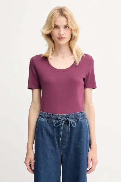 Bavlněné tričko United Colors of Benetton dámské, černá barva, 3GA2D1066