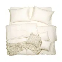 SCANquilt povlečení SATÉN PLUS smetanová 140 x 200/70 x 90 cm