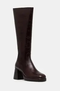 Kožené kozačky Jonak BETINA CUIR VIEILLI