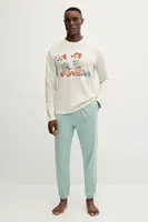 Bavlněné pyžamo United Colors of Benetton