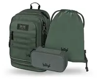 Baagl SET 3 Cubic Grove: batoh, penál, sáček