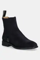 Semišové kotníkové boty Gant Fayy dámské, tmavomodrá barva, na plochém podpatku, 31553127