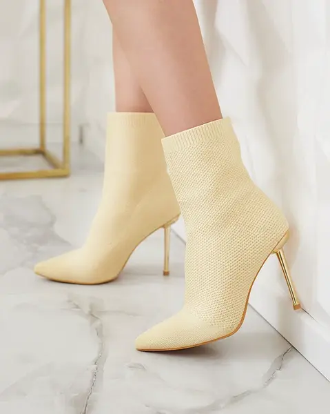 Resti Beige Women's Mofissi Fabric Boots