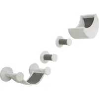 Set Trixie na připevnění na stěnu 4 díly bílá/šedá