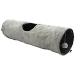 Tunel Magic Cat plyš šustící šedý 90x24cm